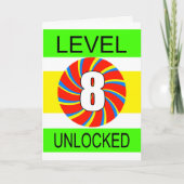 Carte Jeu d'ordinateur de 8e anniversaire (Devant)