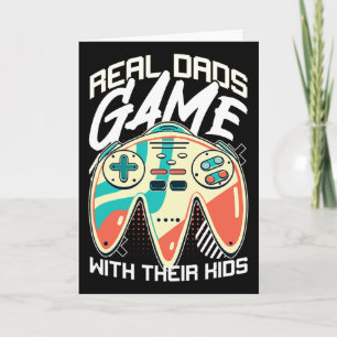 Carte Jeu Fête des pères Gamer Papa Jeu vidéo Père Ste
