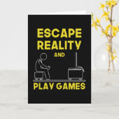 Carte Jeu Jeu Joueur Vidéo Jeu Console Idée cadeau (Fleur jaune)