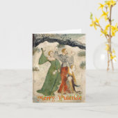 Carte Jeu médiéval de snowball Yuletide (Fleur jaune)