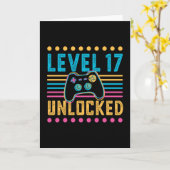 Carte Jeu niveau 17 déverrouillé 17e anniversaire Joueur (Fleur jaune)