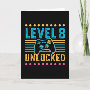 Carte Jeu niveau 8 déverrouillé 8e anniversaire Joueur c
