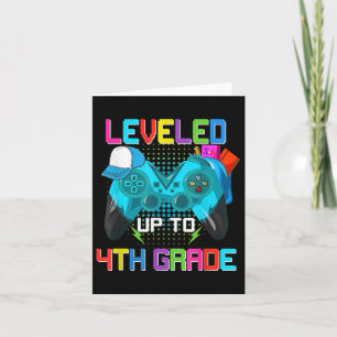 Carte Jeu nivelé jusqu'à 4e année Gamer Retour à l'école