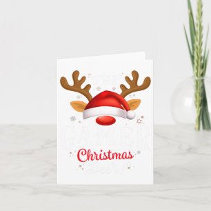 Carte Jeu Noël Deer Pjs Xmas Famille Correspondance