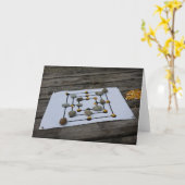 Carte Jeu pour deux (Fleur jaune)