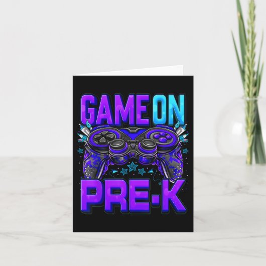 Carte Jeu Sur Chemise Pré-k Retour À L'École Niveau Pré- (Devant)