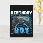 Carte Jeu vidéo de Birthday Boy (Fleur jaune)