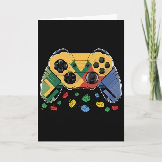 Carte Jeu vidéo de construction de blocs de briques Mast (Devant)