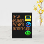 Carte Jeu vidéo de géométrie Sleep Dash Repeat Joueur de (Fleur jaune)