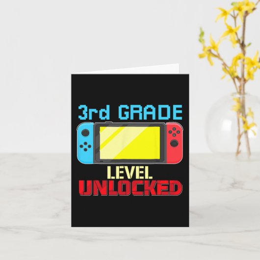 Carte Jeu vidéo de niveau 3rd (Fleur jaune)