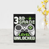 Carte Jeu vidéo déverrouillé de 3e année à l'école (Fleur jaune)