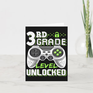 Carte Jeu vidéo déverrouillé de 3e année à l'école