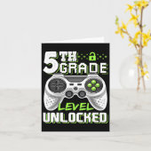 Carte Jeu vidéo déverrouillé de 5e année à l'école (Fleur jaune)