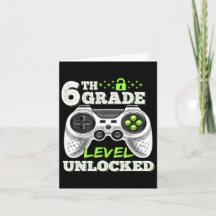 Carte Jeu vidéo déverrouillé de 6e année à l'école