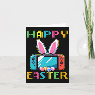 Carte Jeu Vidéo Drôle Pâques Bunny Game Contrôleur Ga