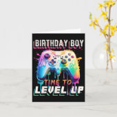 Carte Jeu Vidéo Jeu Anniversaire Fête Garçon (Fleur jaune)