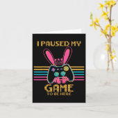 Carte Jeu Vidéo Pâques Bunny Gaming Contrôleur Gamer Gi (Fleur jaune)