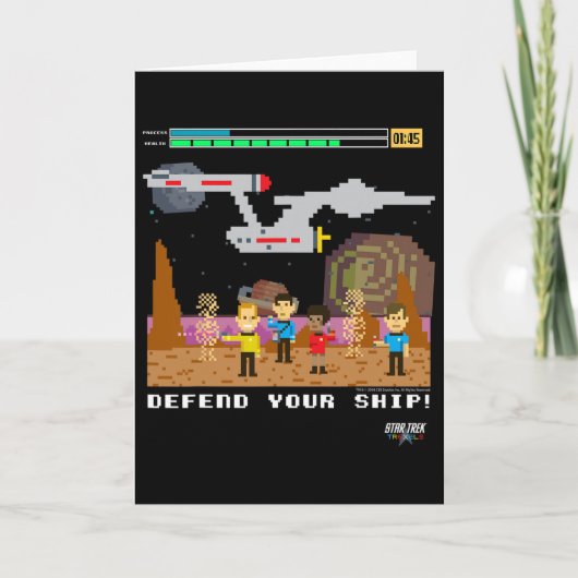 Carte Jeu vidéo pixelisé de la série originale Star Trek (Devant)