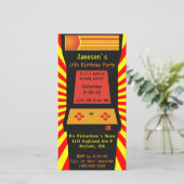 Carte Jeu vidéo Retro Arcade Console Anniversaire (Debout devant)