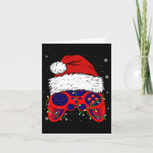 Carte Jeu vidéo Santa Hat Amusants Noël Jeu Lumières Gar