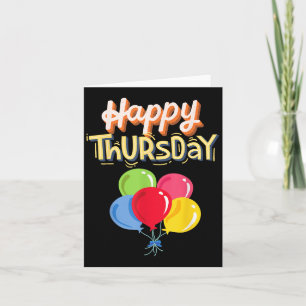 Carte Jeudi Joyeux - Motivation Positive Ball coloré