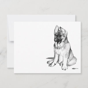 Carte Jeune Berger Allemand