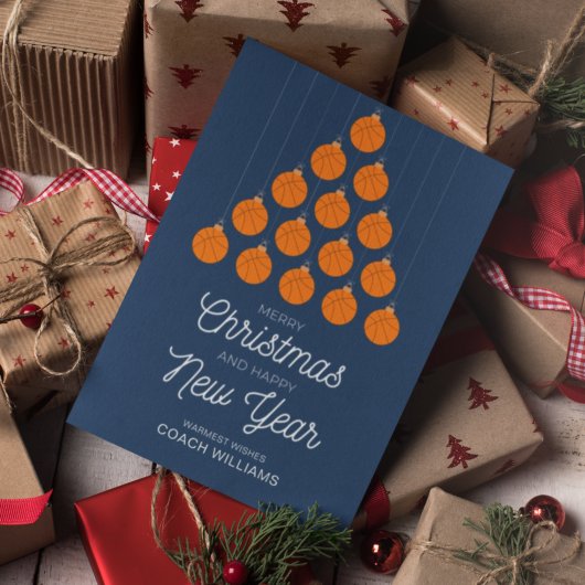 Carte JEUNE CHRISTMAS Basketball