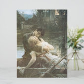 Carte Jeune couple amoureux (baiser en bateau) Mariage (Debout devant)