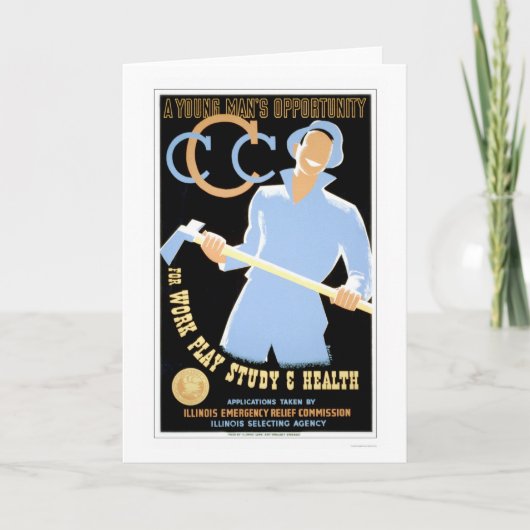 Carte Jeune équipe l'occasion WPA 1941 (Devant)