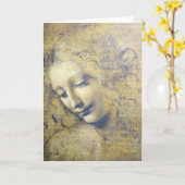 Carte jeune femme 2 (Fleur jaune)