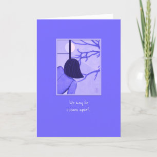 Carte Jeune femme à Shoji Screen Oceans Apart Card