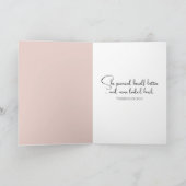 Carte Jeune femme marchant sur la plage (Intérieur)