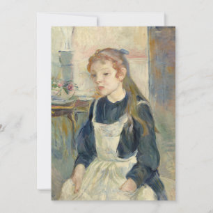 Carte Jeune fille avec tablier Berthe Morisot