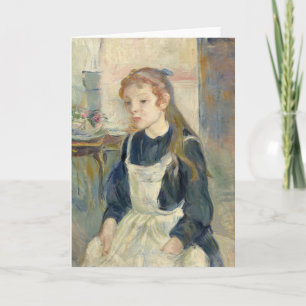 Carte Jeune fille avec tablier   Berthe Morisot