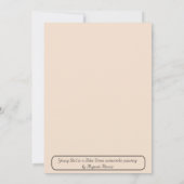 Carte Jeune fille dans une robe bleue Aquarelle par Reno (Dos)