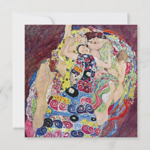 Carte Jeune fille (Vierge), Gustav Klimt, Art nouveau vi