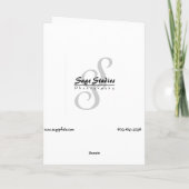 Carte Jeune mariée et ses chaussures (Dos)