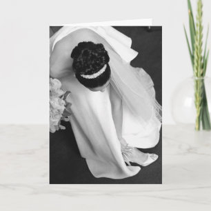Carte Jeune mariée et ses chaussures