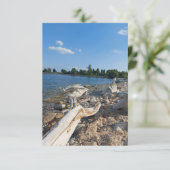 Carte Jeune mouette au bord du lac (Debout devant)