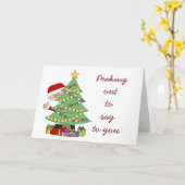 CARTE JEUNE NOËL/HEUREUSE NOUVELLE ANNÉE (Fleur jaune)