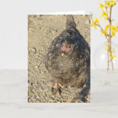 Carte Jeune poulet (Fleur jaune)