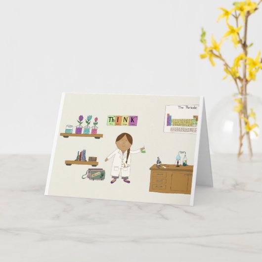 Carte Jeune Scientifique (Fleur jaune)