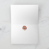 Carte Jeune Souris d'Automne Endormie dans une Tasse à T (Intérieur)