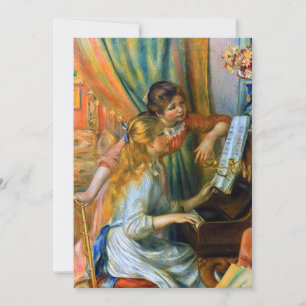 Carte Jeunes filles au piano par Pierre Renoir