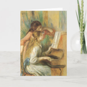 Carte Jeunes filles au piano par Pierre Renoir