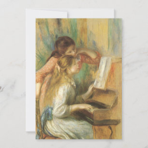 Carte Jeunes filles au piano par Pierre Renoir