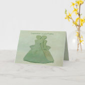 Carte Jeunes mariées les épousant rustiques en bon état (Fleur jaune)