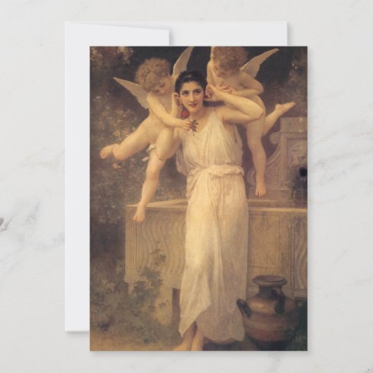 Carte Jeunesse par Bouguereau, Portrait des Anges Victor (Devant)