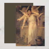 Carte Jeunesse par Bouguereau, Portrait des Anges Victor (Devant / Derrière)