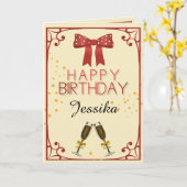 Carte JEUX anniversaire (Fleur jaune)